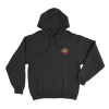 Cuco Vintage Red Rose Unisex Hoodie Black