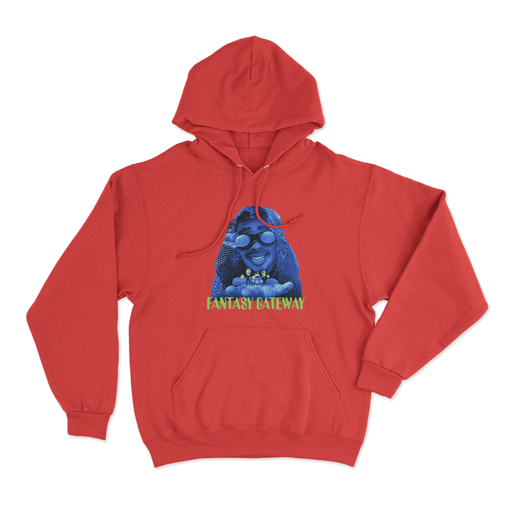 Fantasy Gateway Cover Unisex Hoodie Red Fantasy Gateway Cover Unisex Hoodie Red